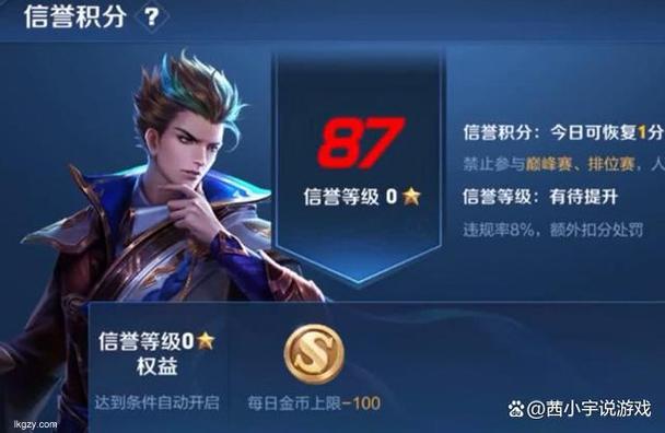 王者信誉积分上限到每日几点恢复全面解析玩家心中的疑问