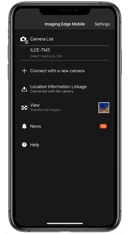 Imaging Edge Mobile