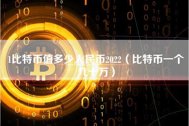 1比特币值多少人民币2022（比特币一个几十万