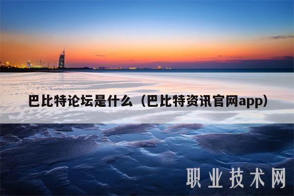巴比特论坛是什么（巴比特资讯官网app