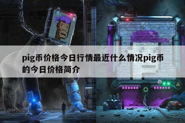 pig币价格今日行情最近什么情况pig币的今日价格简介