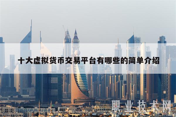 十大虚拟货币交易平台有哪些的简单介绍