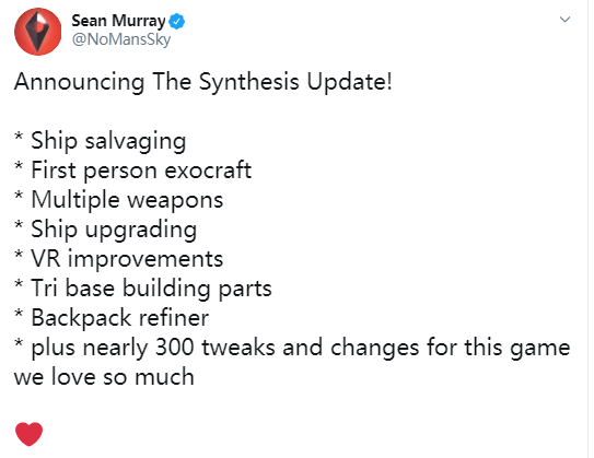 《无人深空》更新日志 添飞船报废回收、第一人称载具