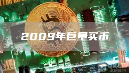 2009年巨量买币
