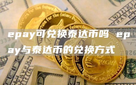 epay可兑换泰达币吗 epay与泰达币的兑换方式