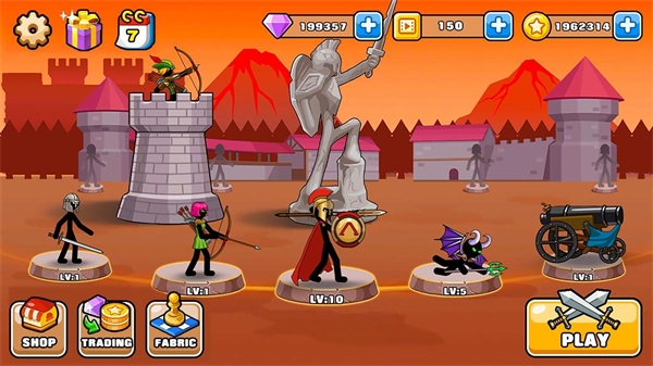 火柴人战争我是弓箭手无限钻石版