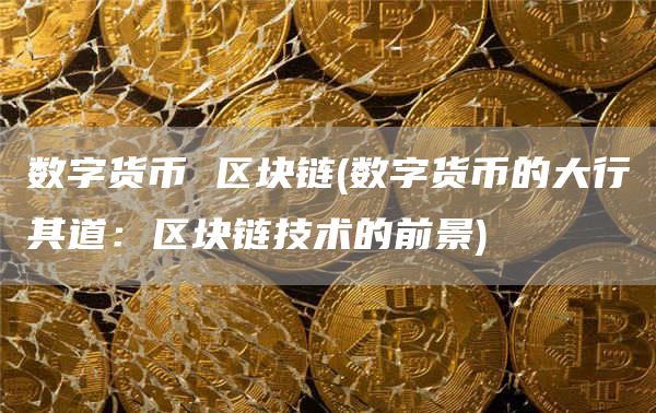 数字货币 区块链 - 数字货币的大行其道：区块链技术的前景
