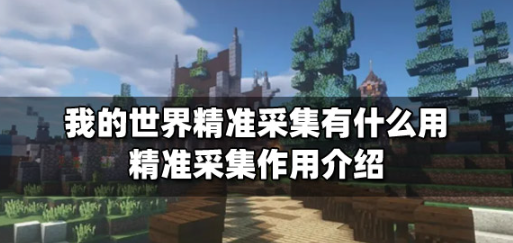 我的世界精准采集有什么用？精准采集作用攻略