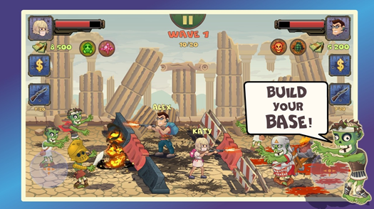 两个人与僵尸游戏